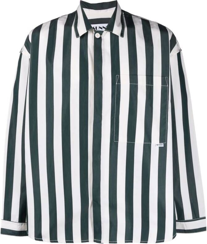 Sunnei Boxy overhemd Groen