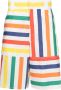 Sunnei Gestreepte shorts Wit - Thumbnail 1