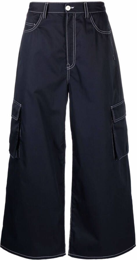 Sunnei Jeans met wijde pijpen Blauw