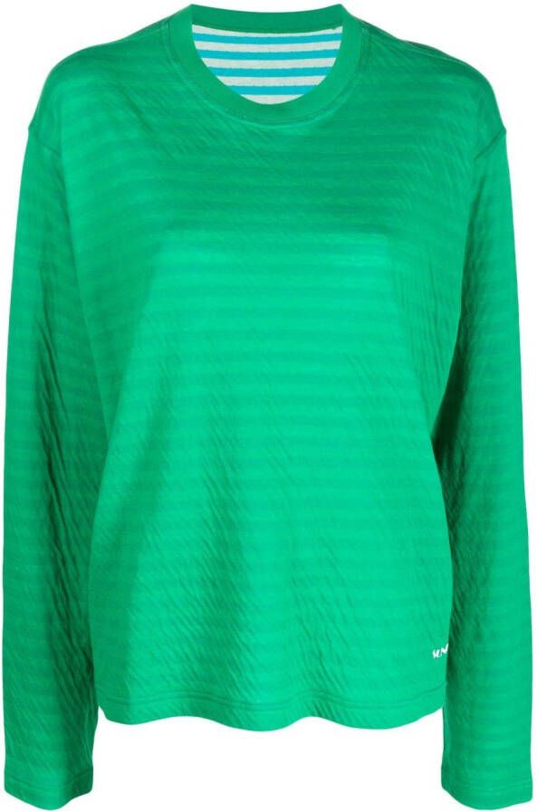 Sunnei Katoenen sweater Groen