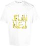 Sunnei T-shirt met logoprint Wit - Thumbnail 1