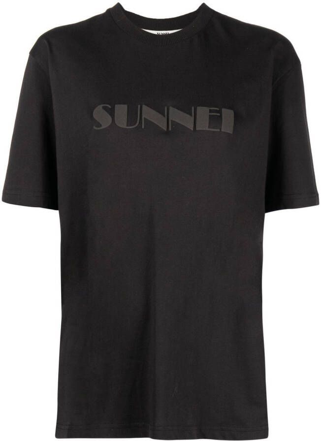 Sunnei T-shirt met logoprint Zwart