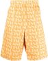 Sunnei Omkeerbare bermuda shorts Geel - Thumbnail 1