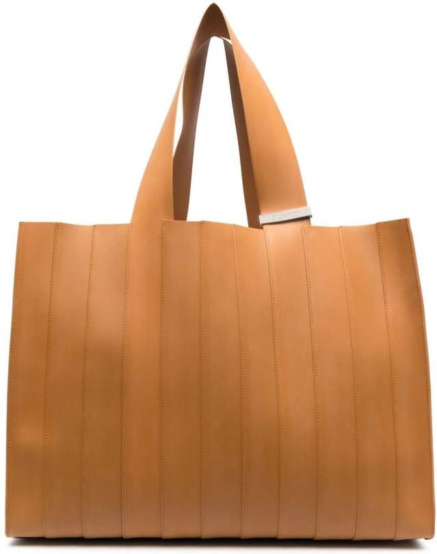 Sunnei Parallelepipedo shopper met vlakken Bruin