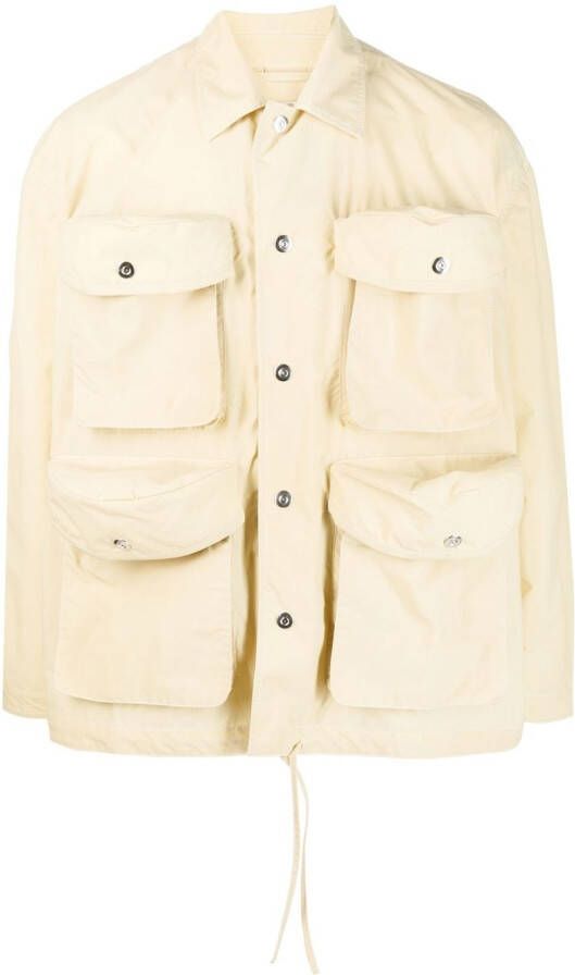 Sunnei Shirt met vier zakken Beige