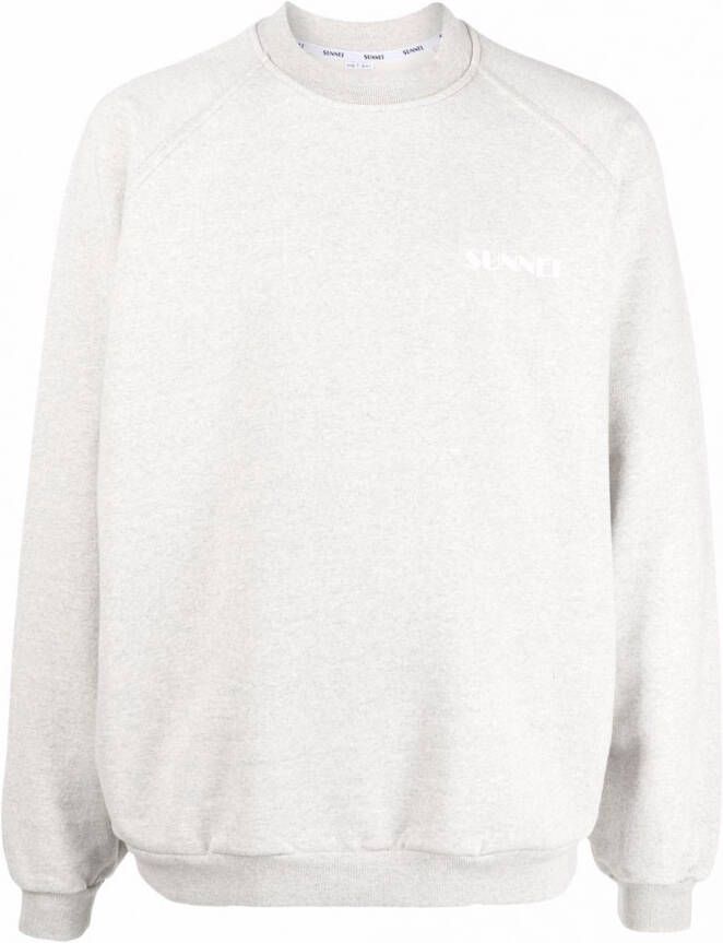 Sunnei Sweater met logo Grijs
