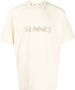 Sunnei T-shirt met geborduurd logo Beige - Thumbnail 1
