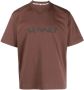 Sunnei T-shirt met logoprint Bruin - Thumbnail 1