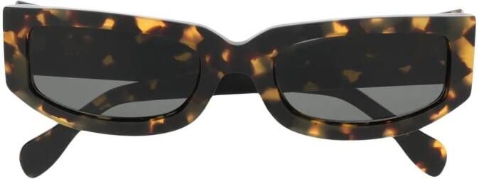 Sunnei Zonnebril met schildpadschild design Bruin