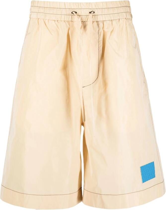 Sunnei Trainingsshorts met trekkoord Beige