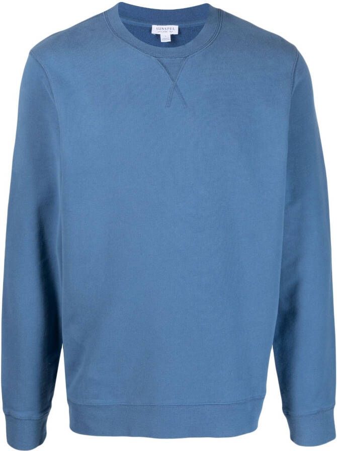 Sunspel Katoenen sweater Blauw