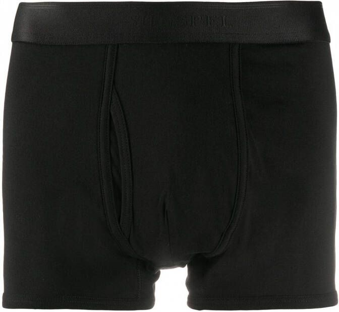 Sunspel Effen boxershorts Zwart