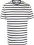 Sunspel Gestreept T-shirt Blauw - Thumbnail 1