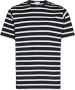 Sunspel Gestreept T-shirt Blauw - Thumbnail 1