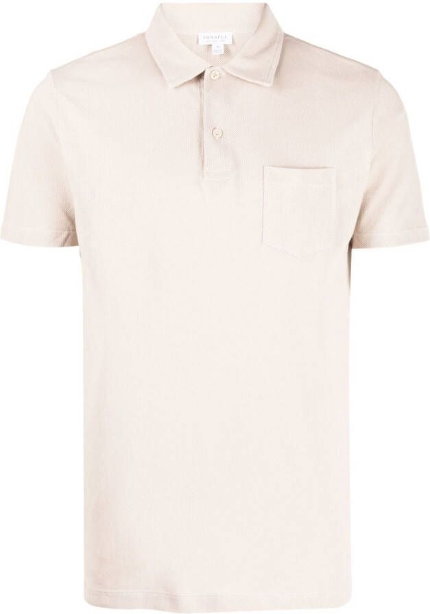 Sunspel Katoenen poloshirt Beige