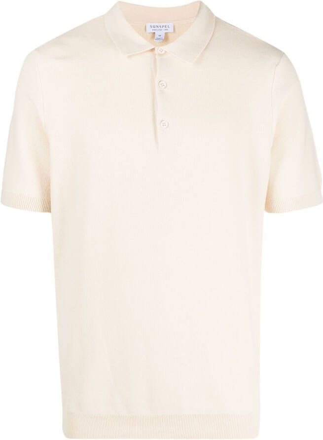 Sunspel Katoenen poloshirt Beige