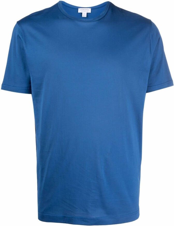 Sunspel Katoenen T-shirt Blauw