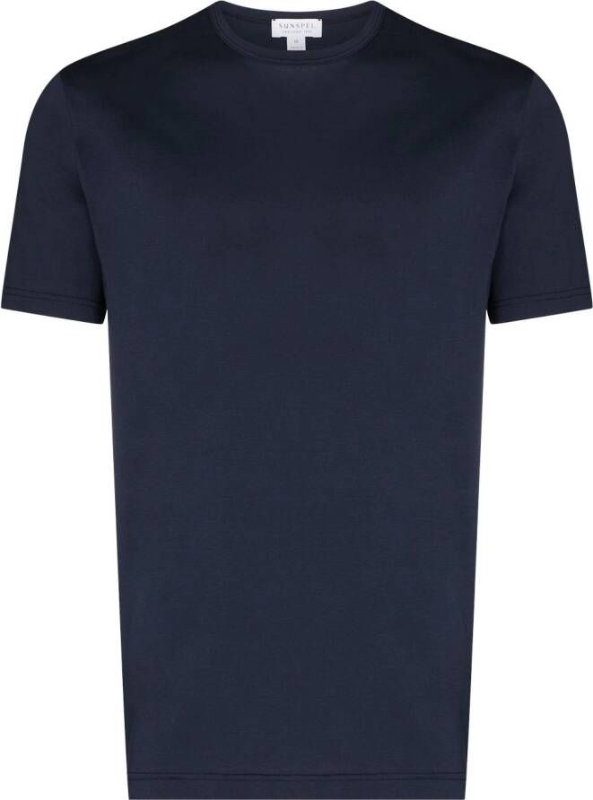 Sunspel Klassiek T-shirt Blauw