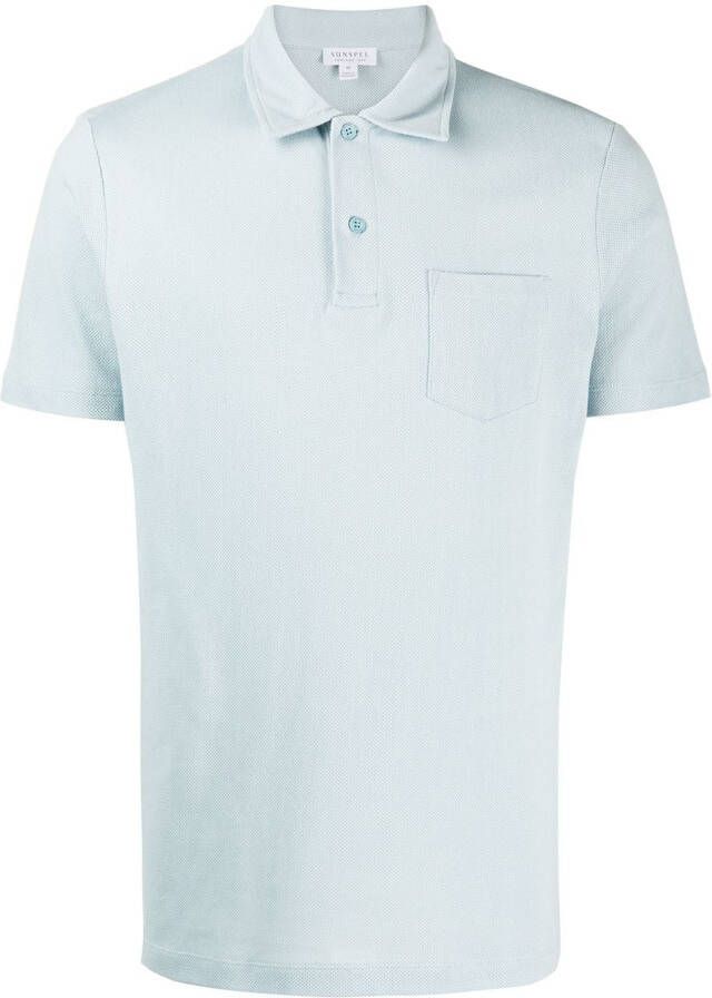 Sunspel Poloshirt met korte mouwen Blauw