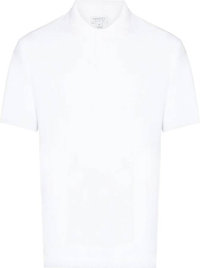 Sunspel Poloshirt met korte mouwen Wit