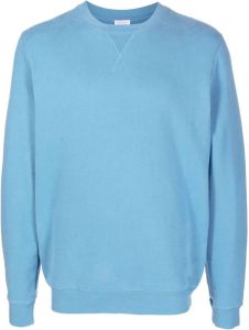 Sunspel Sweater met logo Blauw