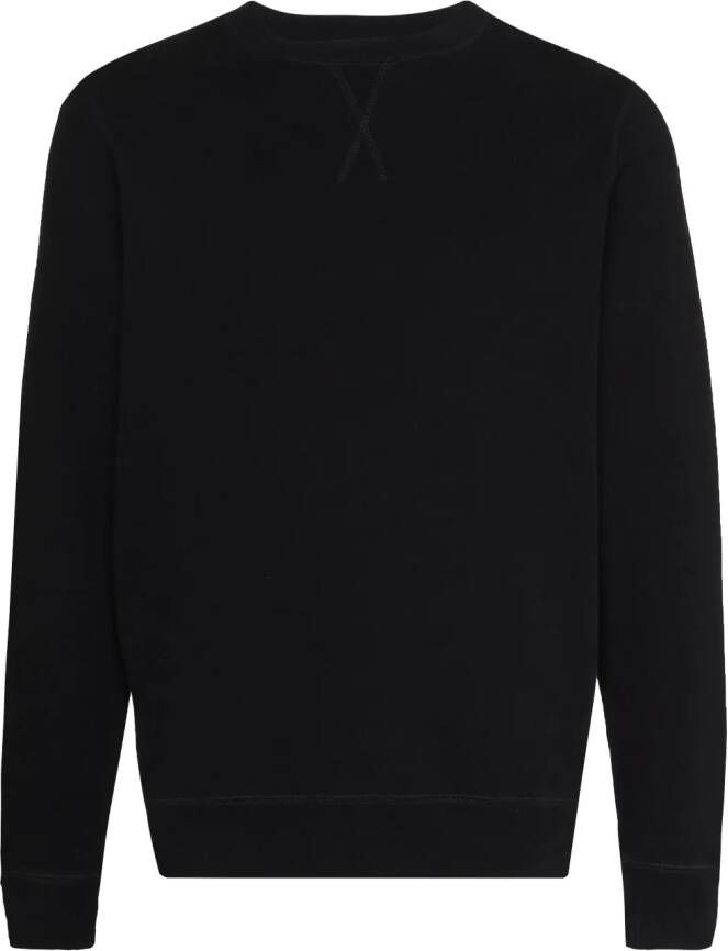 Sunspel Sweater met ronde hals Zwart