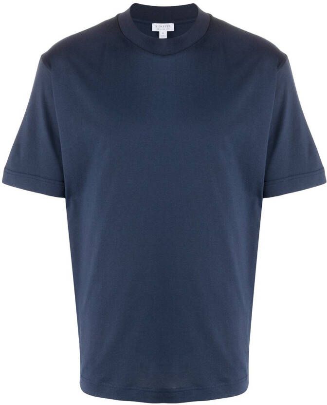 Sunspel T-shirt Blauw