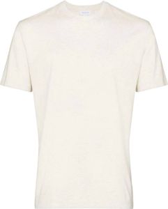 Sunspel T-shirt met ronde hals Beige