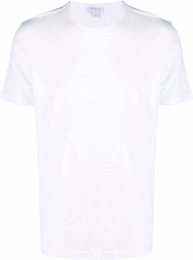Sunspel T-shirt van katoenmix Wit