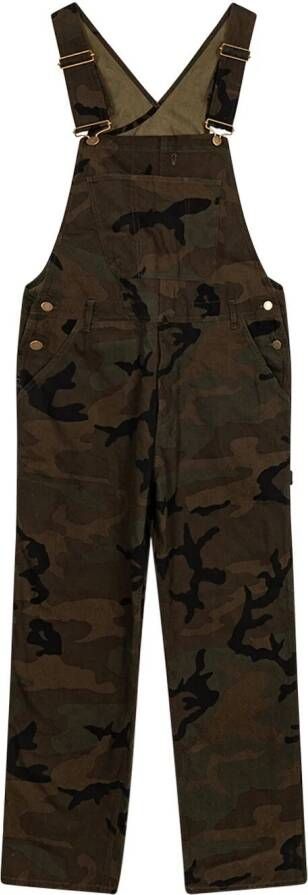 Supreme x Louis Vuitton camouflage-print overalls Groen