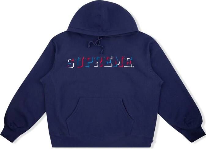 Supreme Hoodie met print Blauw