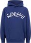 Supreme Hoodie met print Blauw - Thumbnail 1