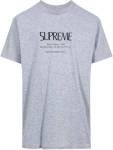 Supreme Katoenen T-shirt Grijs