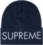 Supreme Muts met geborduurd logo Blauw - Thumbnail 1