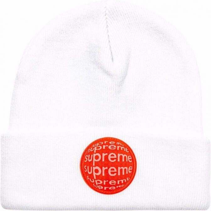 Supreme Muts met patch Wit