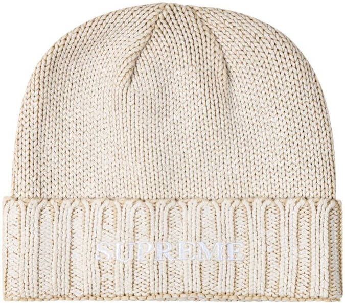 Supreme Muts met print Beige