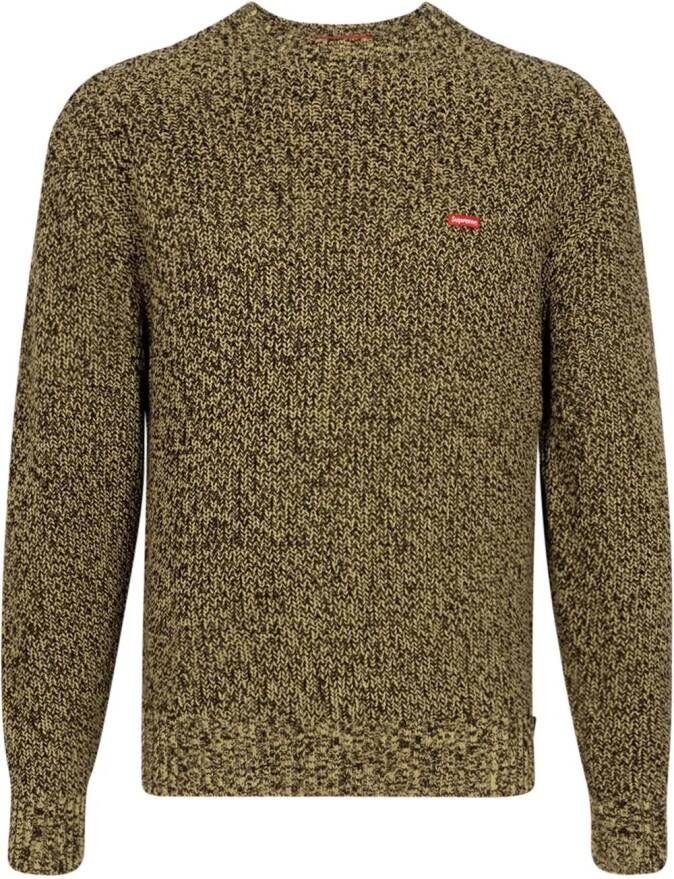 Supreme Ribgebreide sweater Bruin