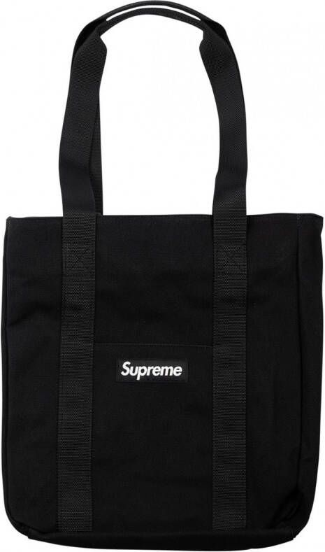Supreme Shopper met logopatch Zwart