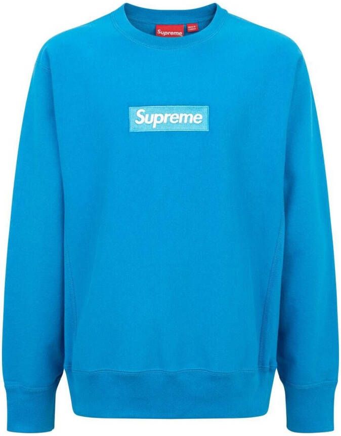Supreme Sweater met logo Blauw