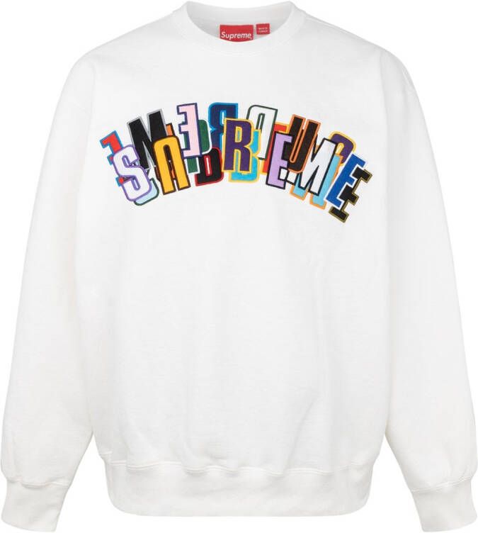 Supreme Sweater met logo Wit