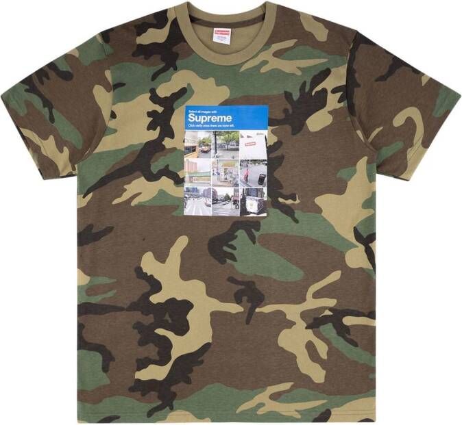 Supreme T-shirt met camouflageprint Bruin