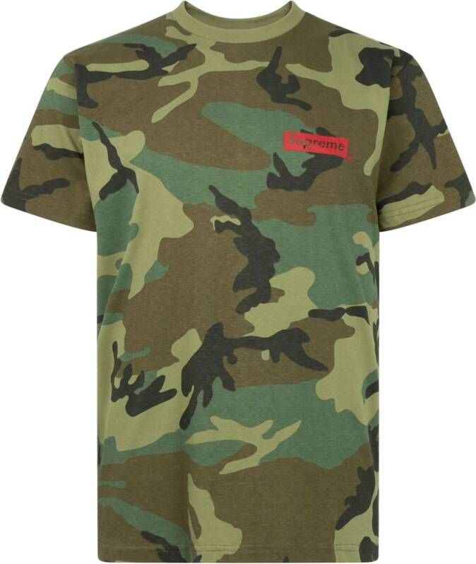 Supreme T-shirt met camouflageprint Groen