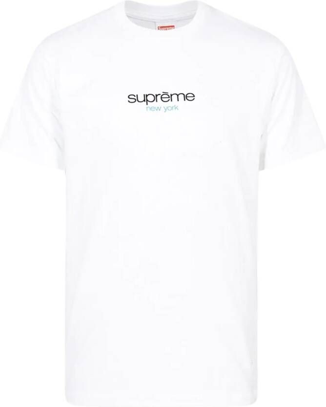 Supreme T-shirt met klassiek logo Wit