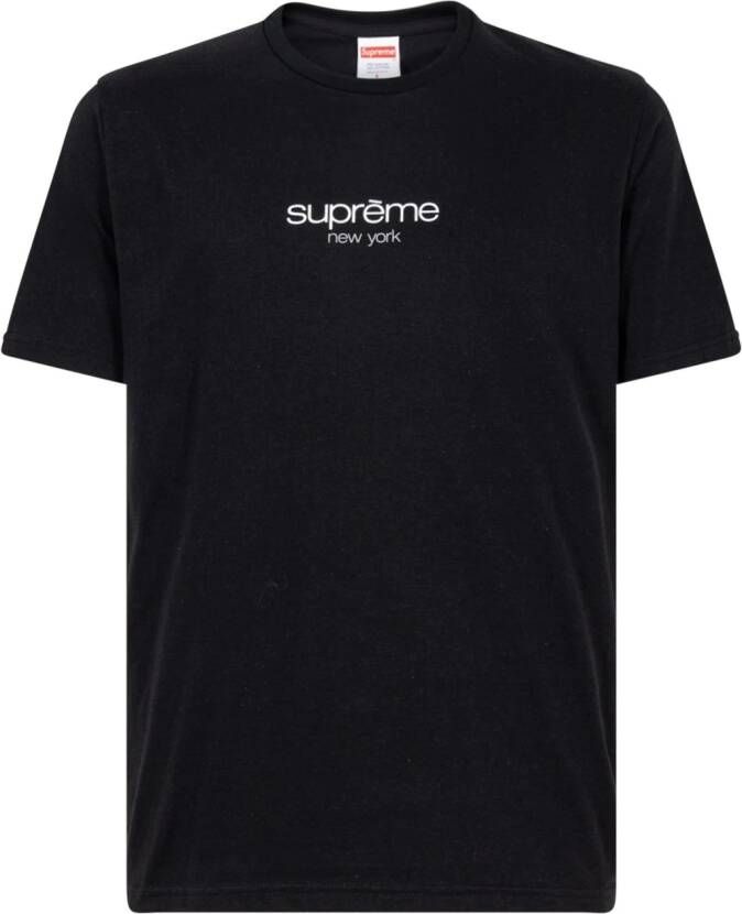 Supreme T-shirt met klassiek logo Zwart