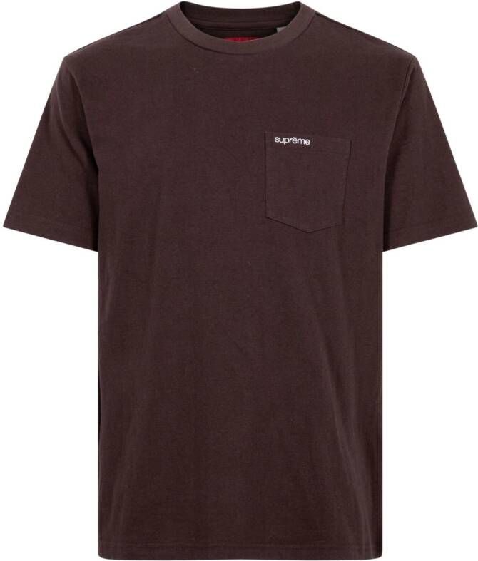 Supreme T-shirt met korte mouwen Bruin