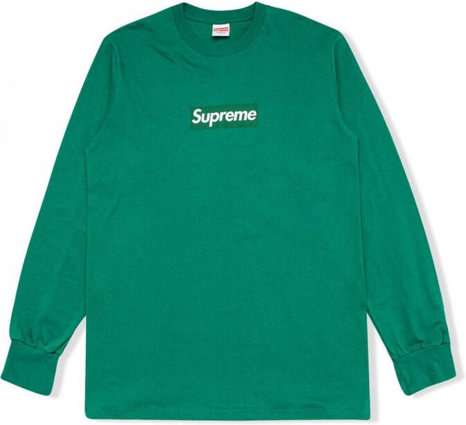 Supreme T-shirt met lange mouwen Groen