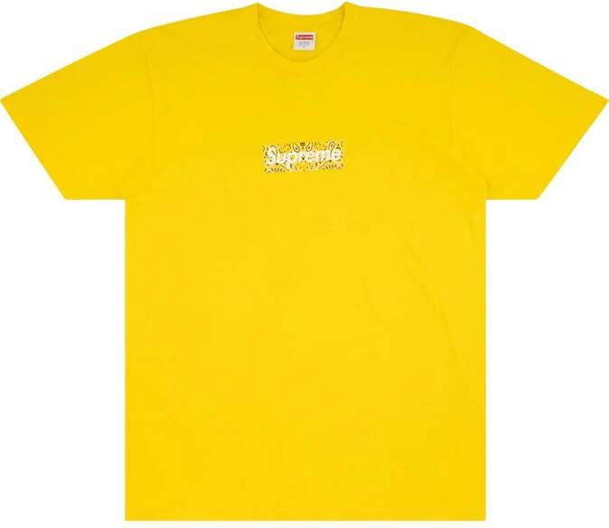 Supreme T-shirt met logo Geel