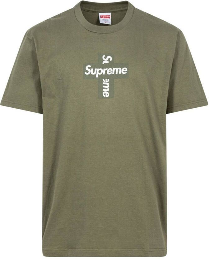 Supreme T-shirt met logo Groen