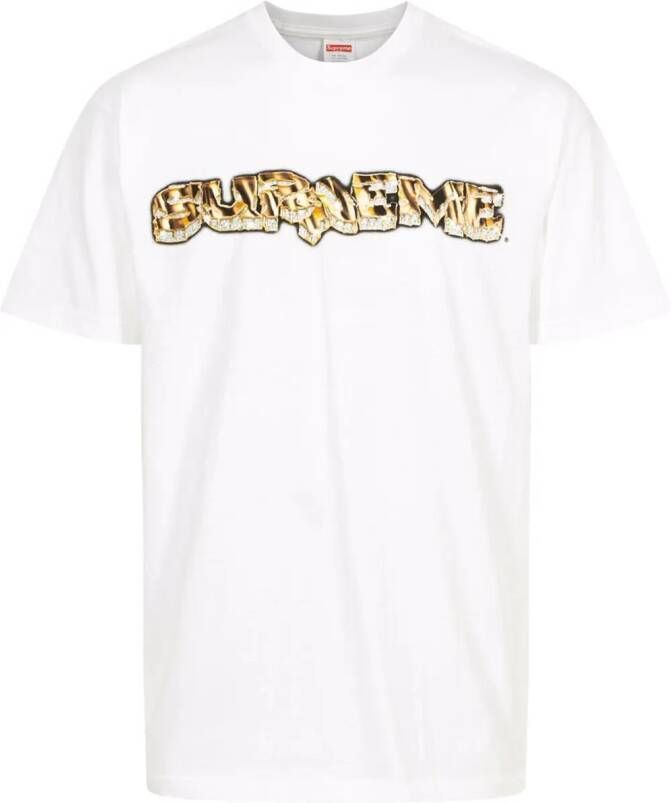 Supreme T-shirt met logoprint Wit