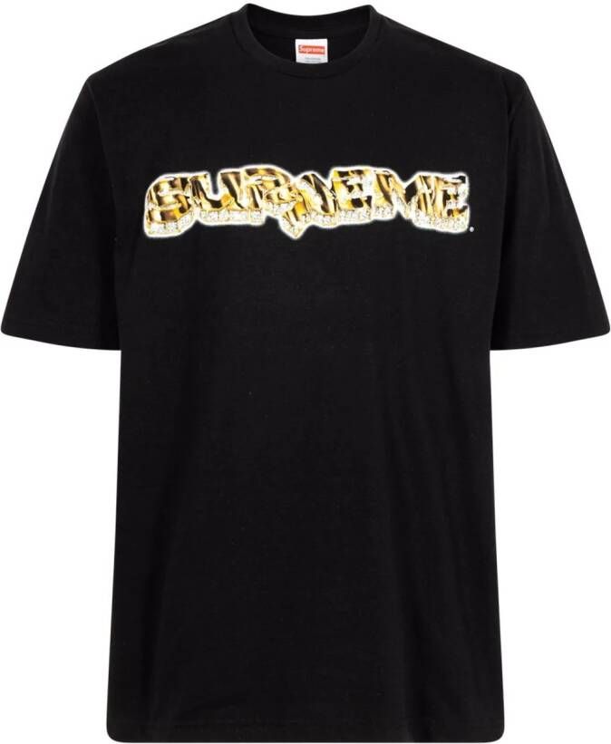 Supreme T-shirt met logoprint Zwart